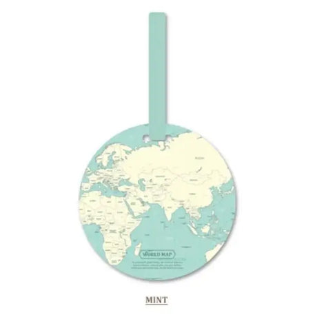 Fashion Map Luggage Tag Silica Gel Suitcase ID Address Holder Baggage Boarding Tag Portable Label