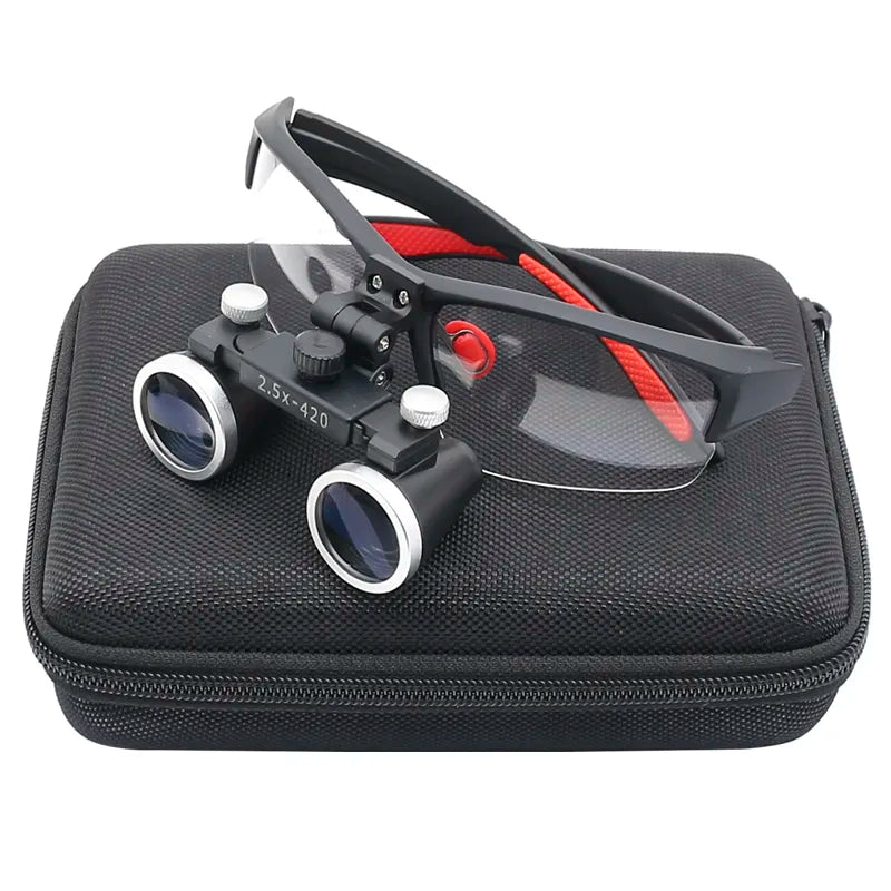 Dentistry Binocular Magnifier 2.5X 3.5X Ultra-lightweight Optical Loupes 320-420mm Magnifying Glass for Dental Surgery