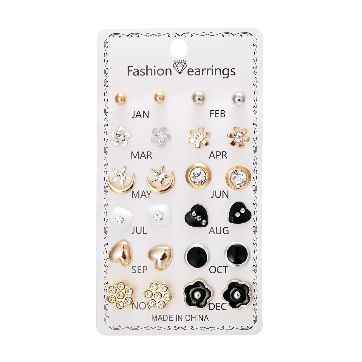 Faux Pearl Stud Earrings Set 15 Pairs Women's Earrings Korean Fashion Simple Tassel Earrings for Girls Women Ear Ring