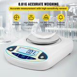 VEVOR 13 Units Conversion Lab Analytical Balance Digital High Precision Scale 3000g x 0.01g / 500g x 0.01g High Precision