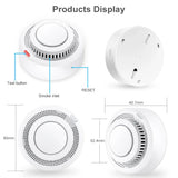 Tuya Smart Zigbee WiFi Smoke Detector Smart Fire Alarm Sensor Home Security Fire Protection System Smart Life Works Gateway Hub