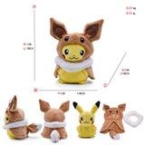 Pokemon Pikachu Cosplay Toys Charizard Snorlax Garchomp Tyranitar Hydreigon Anime Stuffed Plush Cartoon Peluche Dolls