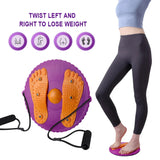 Stomach Waist Trainer Heavy Duty Twister Exercise Board with Pull Rope Twisting Waist Machine Non Slip for Fitness Training