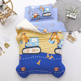 Children's Cotton Three-piece Set Kindergarten Nap Cartoon Bed Sheet Quilt Cover Cotton Bedding Kit Pillowcase CP27