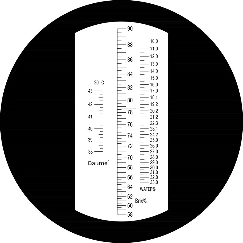 Honey Maple Syrup Brix Refractometer/Homebrew Sucrose Brewing Sugar Aichose Hydrometer/Beekeeping Supply ATC