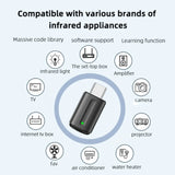 Smartphone IR Mini Adapter Type C/Micro USB Interface Smart App Control Wireless Infrared Mobile Phone Universal Remote Control