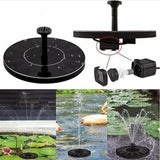 Solar Water Fountain Floating Bird Bath Waterfall Garden Decoration Outdoor Mini Solar Powered Fountain Water Pump With 6Nozzles