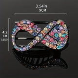 1pcs Elegant Hair Claw Clip Rhinestone Crab Clip Hair Styling Tool Duckbill Clip Ponytail Holder