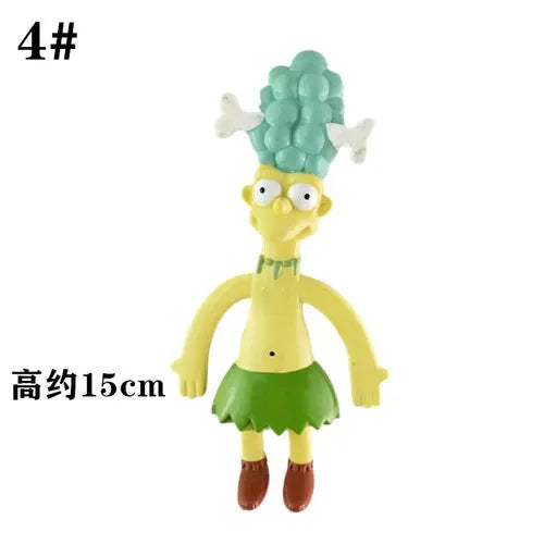 NJ Croce The Simpsonas Figure Bendable Doll Ornaments Accessories Fantasy Figurines Children Present