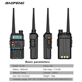 Baofeng UV 5R Walkie Talkie True 8W Portable Ham CB Radio Dual Band VHF UHF FM Transceiver Two Way Hunting Radios UV82 UV9R Plus