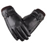 Men's Gloves Black Winter Mittens Keep Warm Touch Screen Windproof Driving Guantes Male Autumn Winter PU Leather Gloves Business