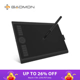 GAOMON M10K PRO 10 x 6.25 Inches Art Digital Graphic Tablet for Drawing Supports Tilt & Radial Function with 10 Shortcut Keys