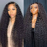 13x6 Glueless HD Transparent Deep Wave Human Hair Lace Frontal Wig 13x4 Curly Lace Front Human Hair Wigs For Black Women