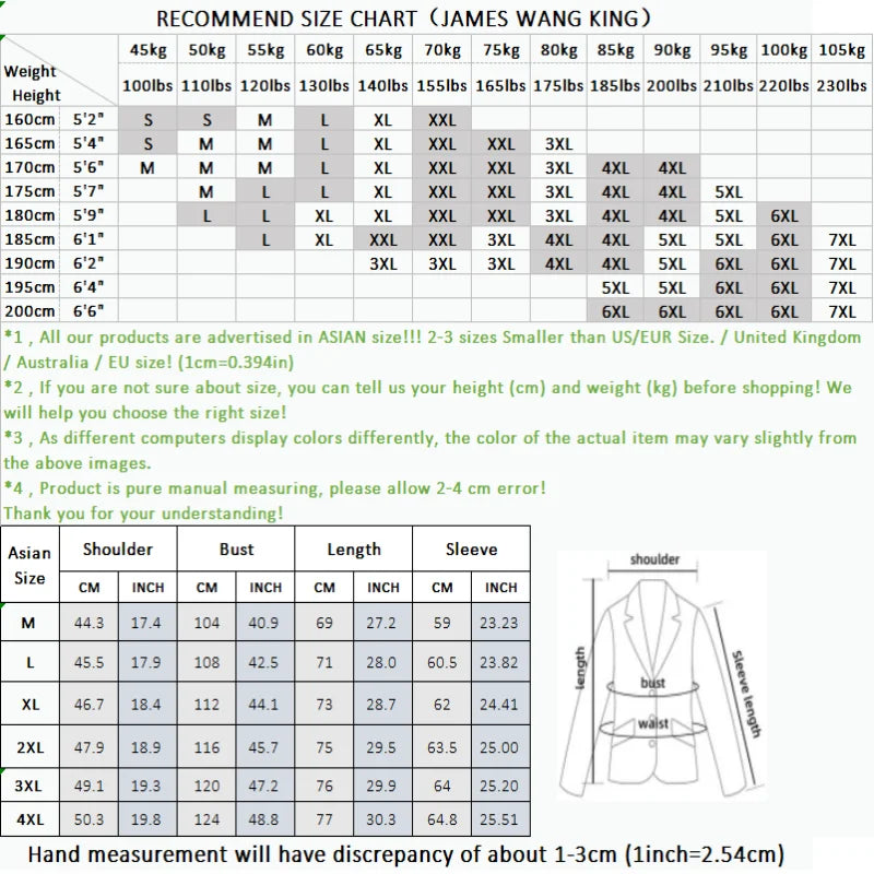 2023 High-end new suit down jacket fashion handsome men lapel slim slim new national standard cashmere depth  Blazers （M-4XL）