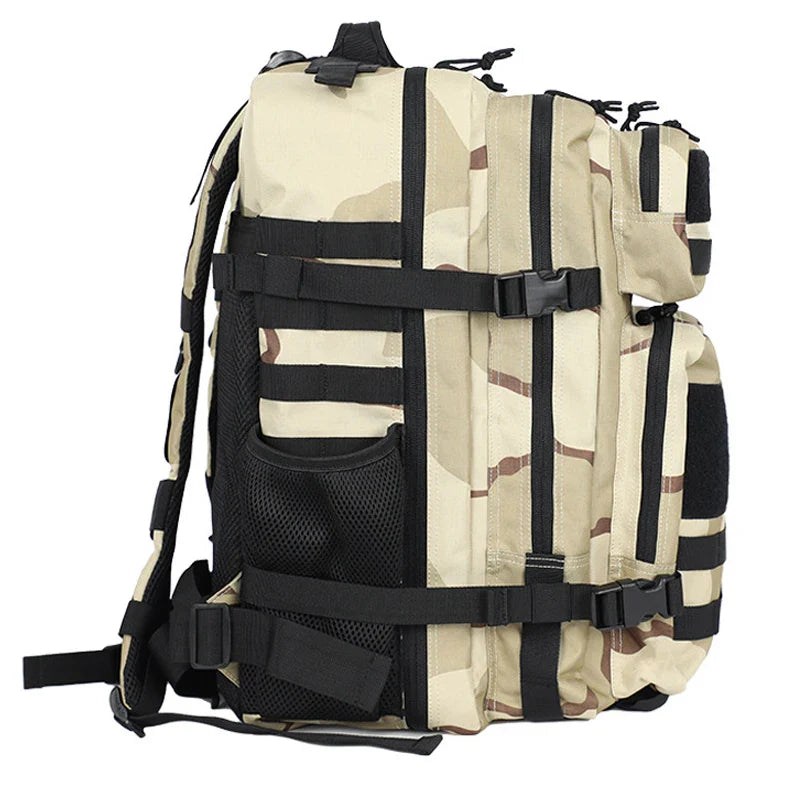 New 45L Military Tactical Backpack Outdoor Training Gym Bag Hiking Camping Climb Travel Rucksack Army 3D Trekking Molle Knapsack