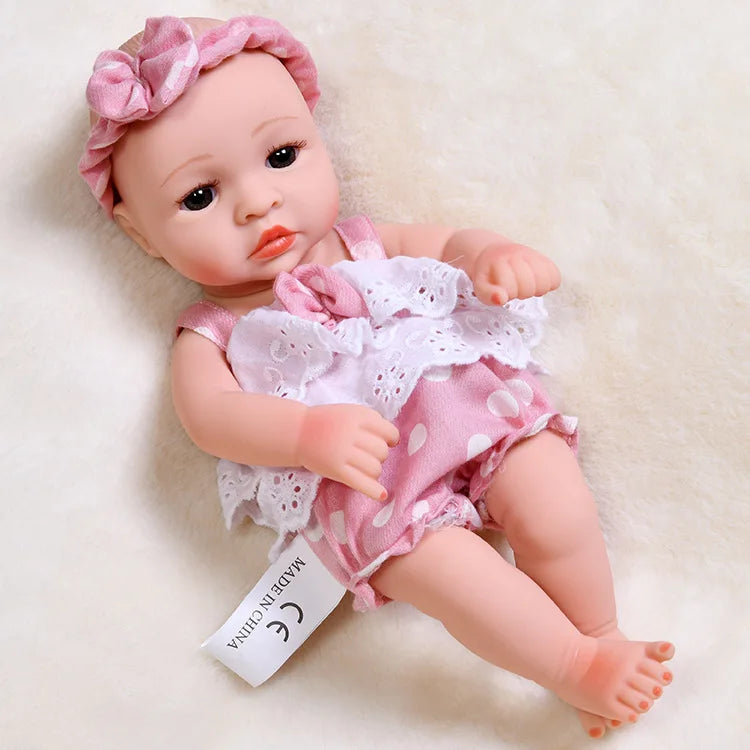 30cm Reborn Dolls Baby Reborn Toys Doll Waterproof Vinyl Bebe Doll Cute Mini Reborn Baby Doll For Girls Birthday Gift