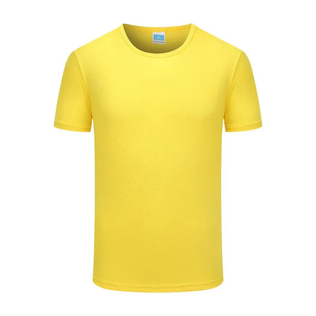 Plain T-shirts for Men Sport Quick Drying Fabric Mens Tshirt Unisex General Size O-neck Short Sleeve Blouse Company Custom Tees