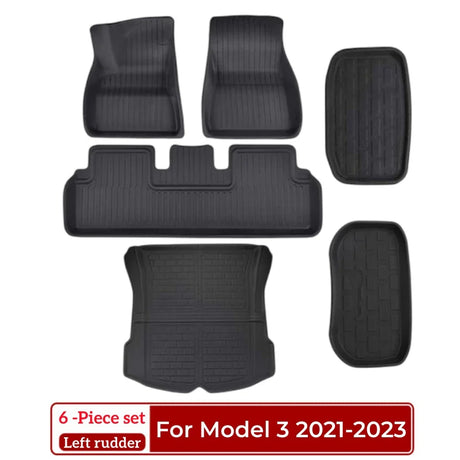 Model Y Model 3 Floor Mat 2017-2023 Luggage Mat Custom For Tesla Mat Trunk Mat 3D XPE All Weather Anti-Slip Set Floor Liner Mat