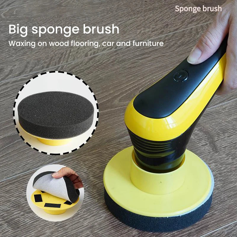 Electric Cleaning Turbo Scrub Brush Wireless Window Wall Cleaner Adjustable Cleaning Brush Bathroom Kitchen Cleaning Tool