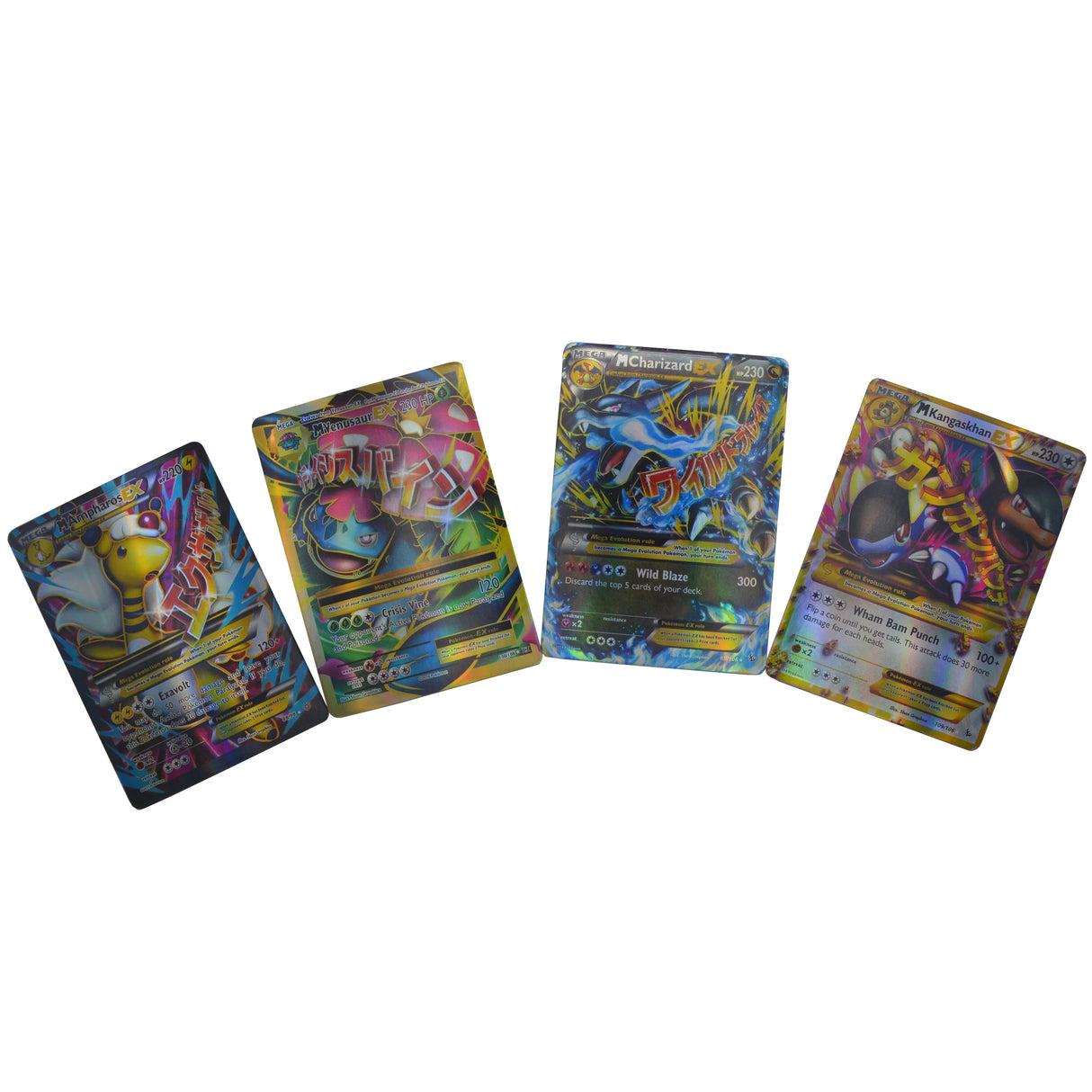 60pcs Mega EX Pokemon Cards Box Display English Version Pokémon Shining Cards Playing Game Collection Booster Kids Toy Gift