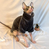 Winter Comfortable Sphynx Cat Clothes Cat Hoodie Coat for Pet Clothing Cute Apparel Hairless Cat Shirt Pet Supplier