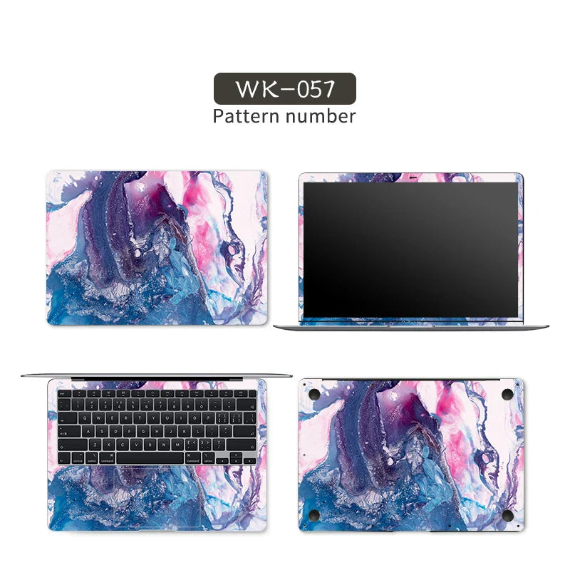 DIY Marble Cover Laptop Skin Sticker Vinyl 13.3"14"15.6"17.3"  Stickers for Macbook pro/Lenovo/Msi/Hp/Acer Skins Decorate Decal