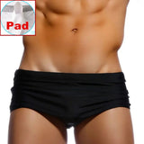 Sexy Summer Men Swimwear Swimsuits Square Graffiti Surf Swim Boxer Briefs Bikini Shorts Beach Trunks Boardshorts Brazilian Cut