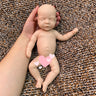 8 styles/28cm Cuddly Unpaint Solid Silicone Bebe Reborn Girl Full Body Silicone Baby Girl Lifelike Real Corpo De Silicone Doll