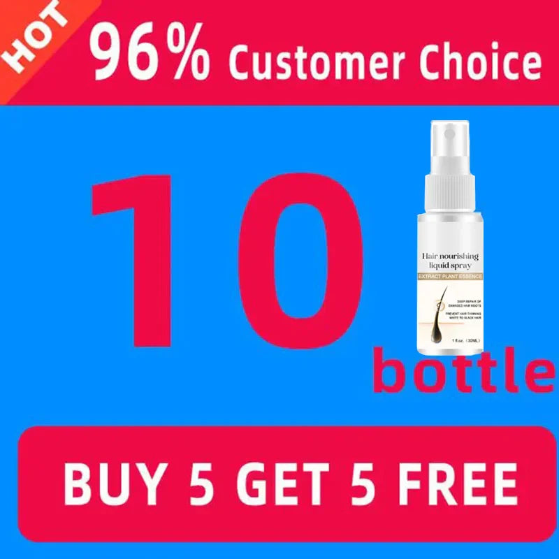 Ginger Hair Growth Spray Promote Fast Thicker Longer Hair Root Regrowth Serum Prevent Baldness Anti Hair Loss Care for Men Women