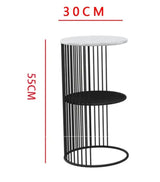 High Quality Nordic Small Marble Coffee Table Side Corner Living Room Round Tea Tables Simple Modern Bedside Furniture