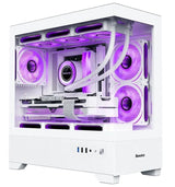 Popular Tempered Glass ATX Smart Case Desktop Cabinet PC Computer Gaming pc Case RGB Fans Computer Cases & Towers