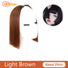 MEIFAN Synthetic False Bangs Clip-In Bangs Extension Natural Neat Fake Fringe Topper Hairpiece Invisible Clourse Hairpieces