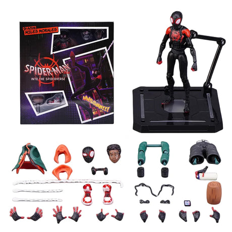 Spider-Man：Into the Spider-Verse Miles Morales Action Figure Model Peter Parker Miles Figurine Toys Doll kid Toy Gift