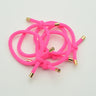 30PCS 5mm Twilled Cords Knotted Elastic Hair Bands Golden Caps Hair Ties for Girls Elasticity Ponytail Holders Hair Scrunchies