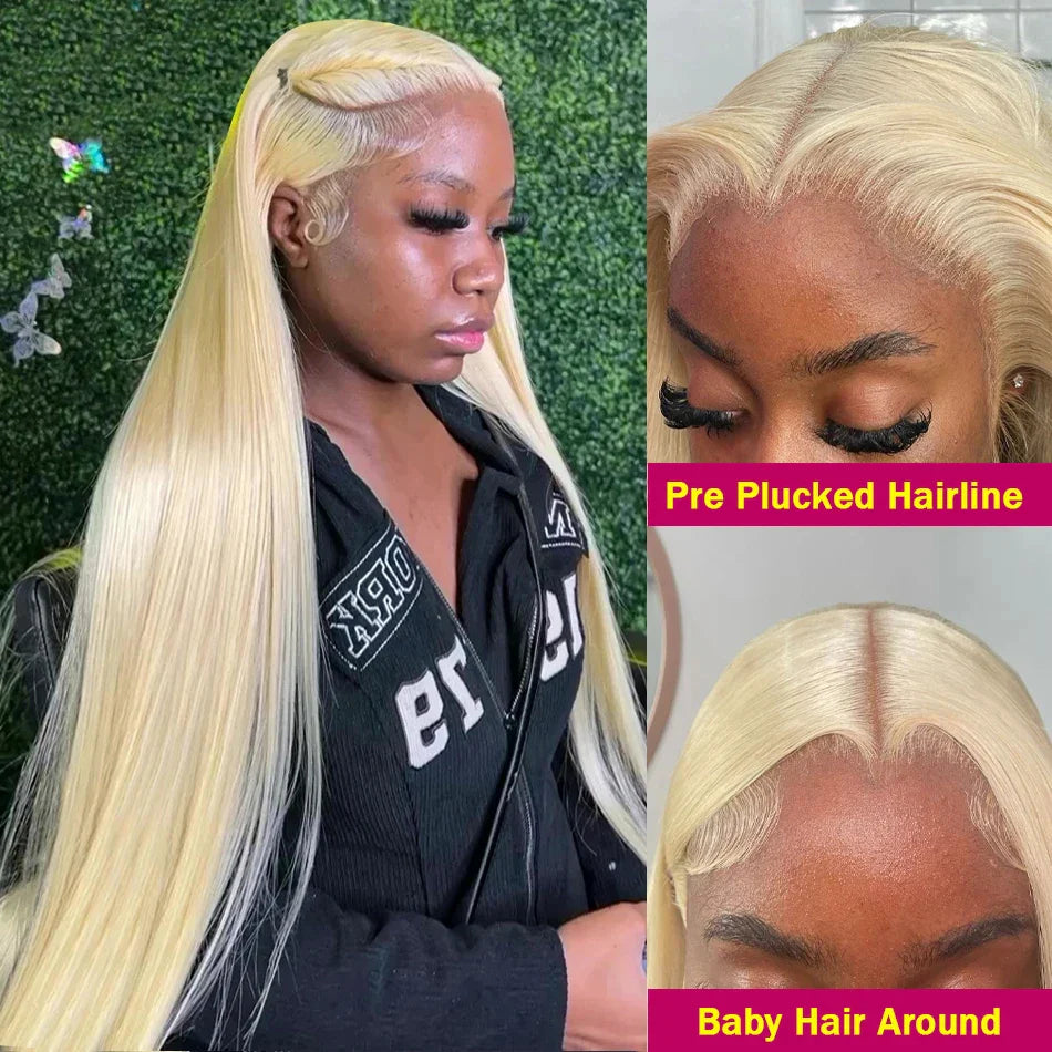 Luvin HD Transparent 613 Straight 13x6 Lace Front Human Hair Wig Color Preplucked 13x4 Honey Blonde Lace Frontal Wigs For Women