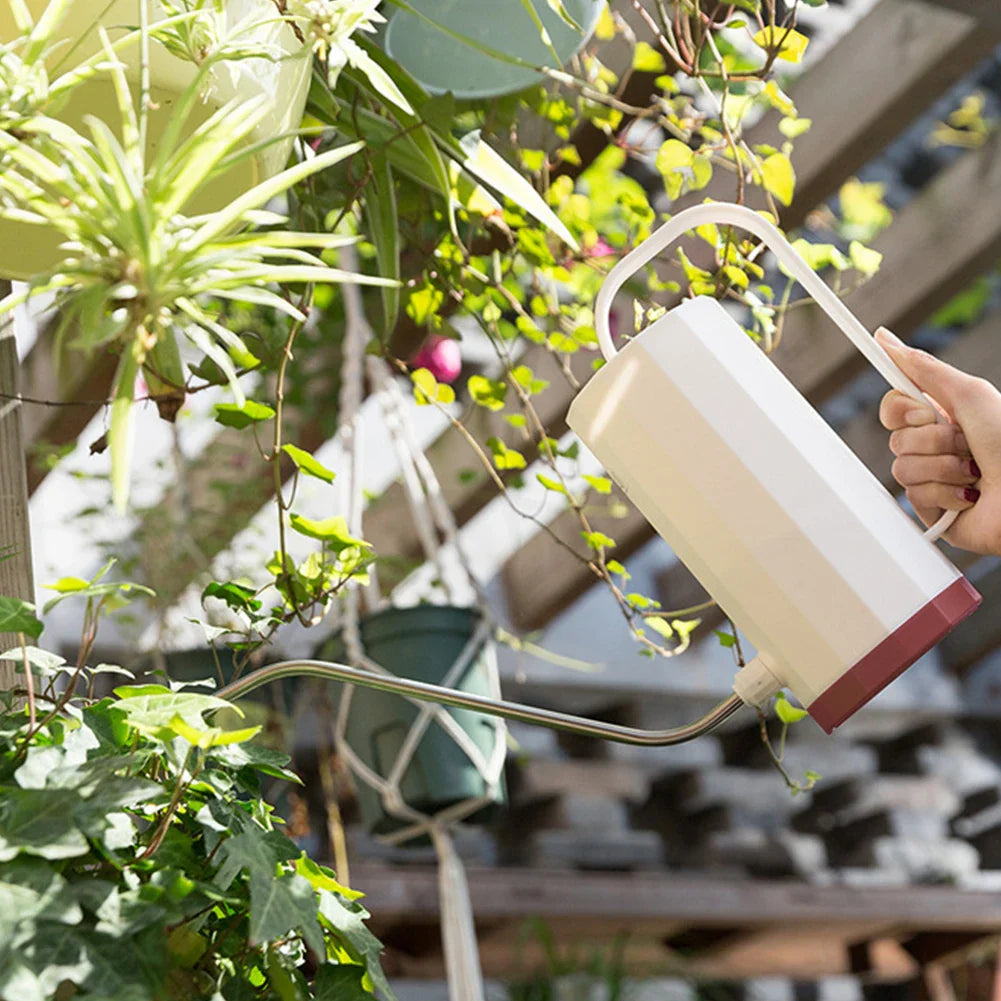 1.2L Handle Home Plant Sprinkler Kettle Watering Can Long Mouth Potted Plastic