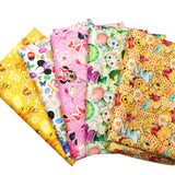 50*145cm Disney Winnie Golden Foil Satin Fabric DIY Sewing Apparel Textile Great Head Scarf Furniture Digital Printing Clothing