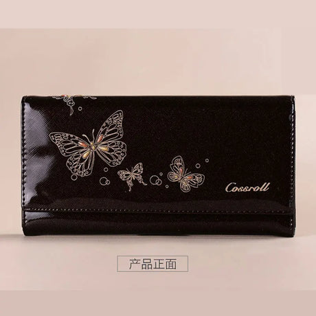 2024 Classic 100% Genuine Leather Fashion Women's Wallet Female Clutch Purse Long Wallet Women's Purses Money Bag Coin Purse