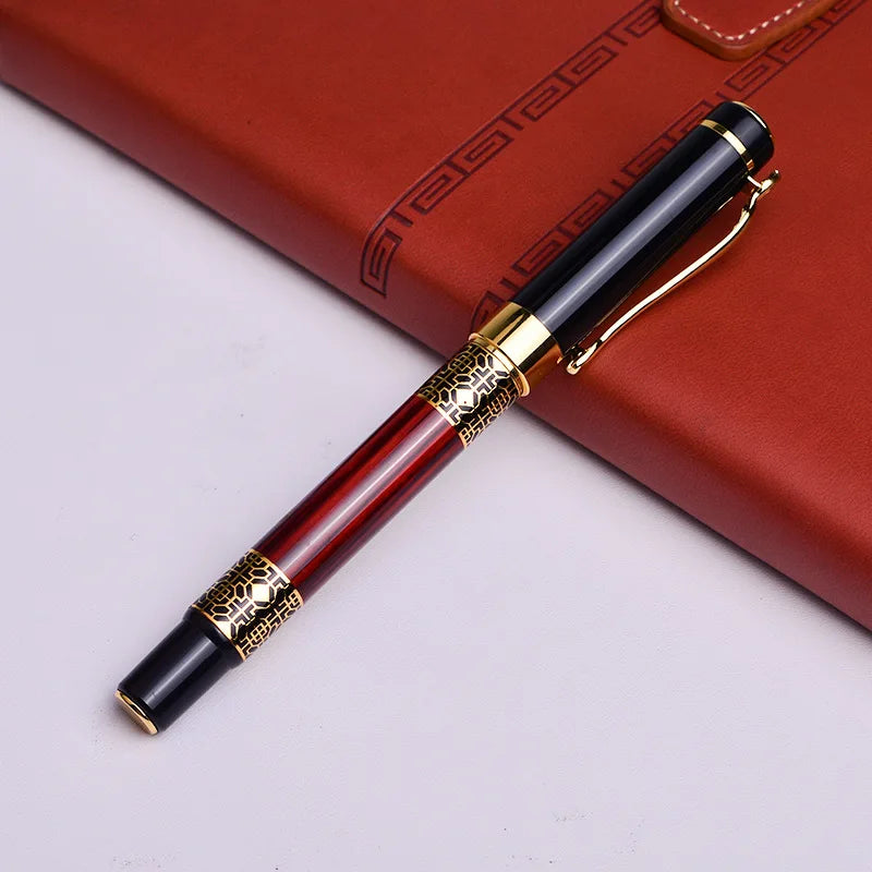 1 Piece Metal Chinese Style Creative Imitation Wood Grain Fountain Pen Stationery