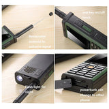 Rugged Outdoor Mobile Phone Big Power Long Standby Antenna Good Signal 4 Four Sim Cards 3D Box Speaker Ebook Whatsapp Torch