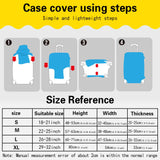 World Map Travel Luggage Protective Cover Traveling Essentials Accessories Suitcase Covers for 18-32 Inch Elastic Trolley Case