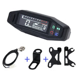 Newest Motorcycle Speedometer Oil Gauge Tachometer Universal Digital Meters Instrument Cluster Turn Signal Light Indicator