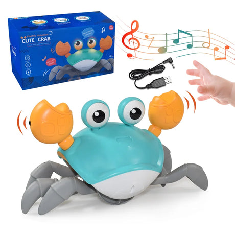 Kids Induction Escape Crab Crawling Toy Baby Electronic Pets Musical Toys Educational Toddler Moving Toy Christmas Gift