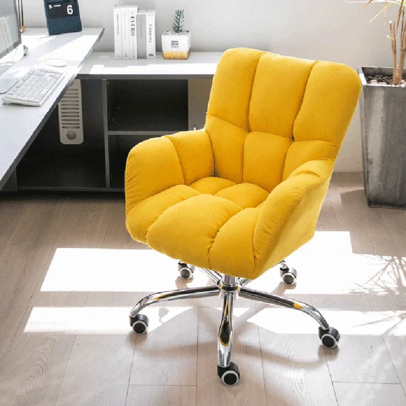 Nordic velvet Office Chairs Home Backrest Computer Chair Modern Office Furniture Dormitory Lifting Rotate Lazy Sofa Gaming Chair