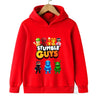 Kids Anime Stumble Guys Hooded Sweatshirts Long Sleeve Pullover Boys Girls Game Print Hoodies Stumble Guys Children Hoodie Tops