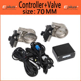 EPLUS Car Exhaust Pipe Electronic Valve Kit Universal 51 63 76MM Button Controller Kit Controller Switch