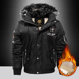 Plush Thickened Men's Jacket Winter Casual Cotton Jacket Warm Hooded Fashionable Windproof Large Cotton Jacket for Men