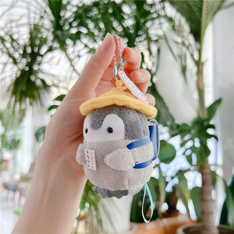 Cartoon Penguin Plush Doll Keychain Cute Penguin Plush Key Ring School Bag Keychain Creative Toy Key Pendant