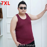 7XL Tank Tops men 6XL men's sweat Big size vest summer super large Sleeveless Modal undershirt big size bodybuilding workout