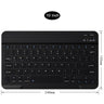 Universal Wireless Bluetooth Keyboard with Leather Case Stand Cover for iPad 7 8 Inch 9 10 Inch Tablet for iOS Android Windows